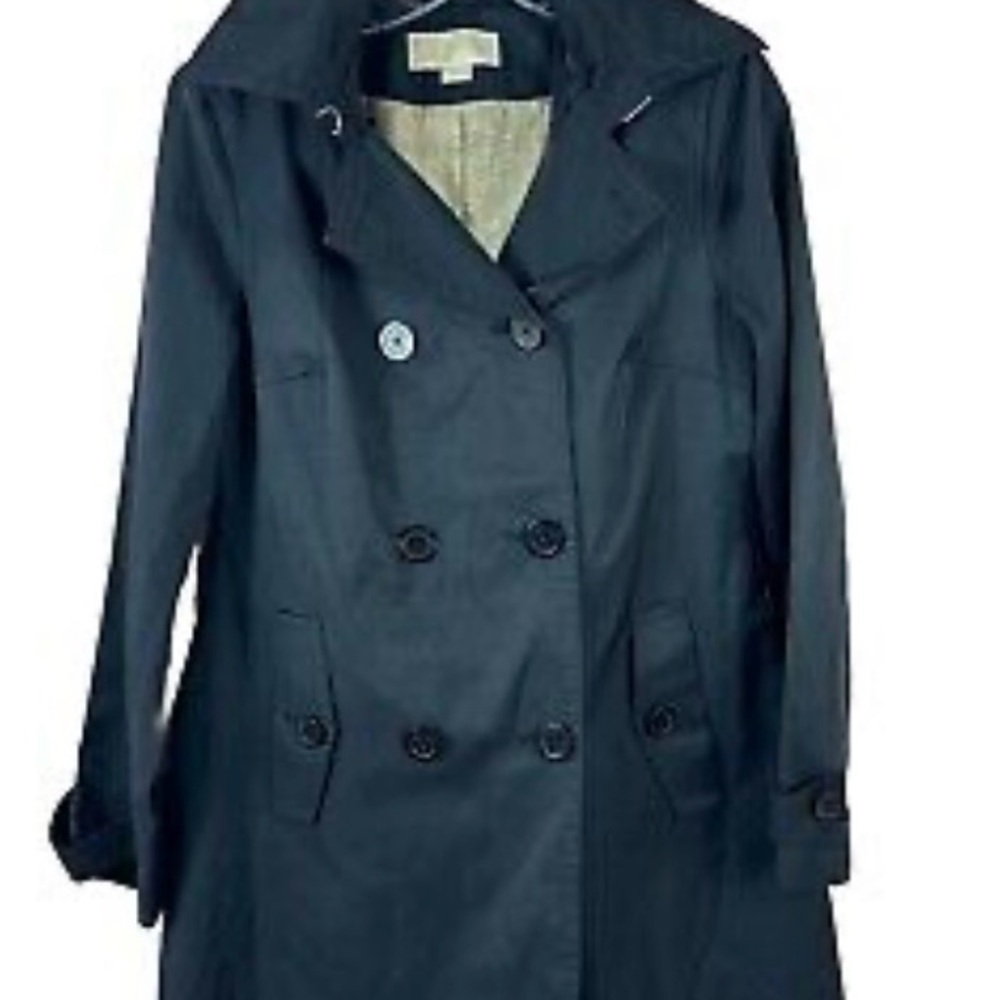 Classic Black Double-Breasted Women's Coat